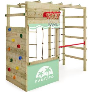 Robinia vierkante speeltoren, platform 150 cm bij kuhlkamp-buitenspelen