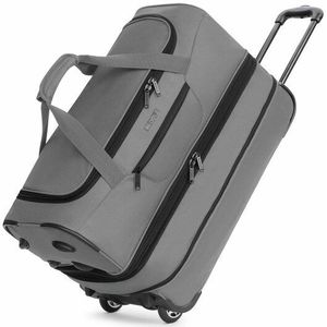 Redolz Duffle Essentials MEDIUM EXP. 2 wielen Reistas S 55 cm met uitbreidingsplooi grey2