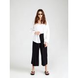 ARMEDANGELS - Kaaro Lini - Pantalon - Zwart - Viscose, 7/8 lengte, Wide leg, Mid waist, PETA-Approved Vegan