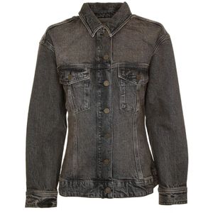 Armedangels - Oversized Denim Jas - Grijs - Volledige Knoopsluiting, 2 Borstzakken