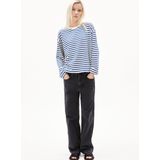 Trui - Gestreept - Sweatstof - Ronde Hals - Lange Mouw - Wijde Pasvorm
