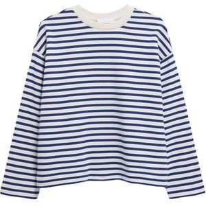 Trui - Gestreept - Sweatstof - Ronde Hals - Lange Mouw - Wijde Pasvorm