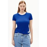 ARMEDANGELS - Kardaa - T-shirt - Blauw - 97% Katoen, 3% Elastaan