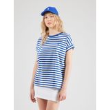 Shirt - IDAARA - Gestreept - Ronde Hals - Losse Pasvorm - Kwartmouw - GOTS-gecertificeerd