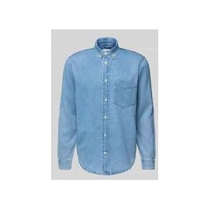 Armedangels Langarmhemd GAVRAA Herren Jeanshemd aus Bio-Baumwoll Mix (1-tlg., Relaxed Fit) Relaxed Fit