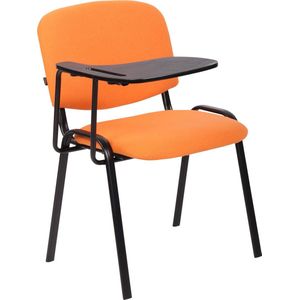 CLP Ken Bezoekersstoel - Met klaptafel - Stof oranje