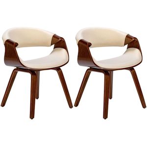 Foley - Eetkamerstoelen - Kunstleer - Set van 2