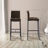 Barhocker Freeport braun Stoff