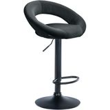 CLP Barkruk Olinda fluweel zwart/zwart - zwart Textiel 325992