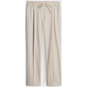 Opus - Enkellange Broek - Beige - Straight Fit - 7/8 Lengte