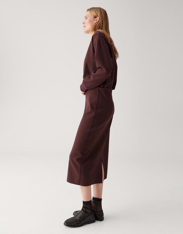 OPUS - Sweater Gruger - Bordeauxrood - Dames