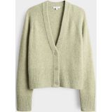 OPUS - Dassi - Gebreid Vest - Pastelgroen