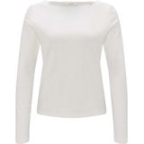 Subda - Effen T-shirt met Lange Mouwen en Boothals