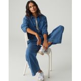 OPUS - Broeken - Blauw - Geweven Stof - Denim Look