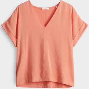 OPUS V-Shirt V-Shirt SOLME Regular im Materialmix