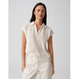 OPUS Poloshirt SOMONA Regular in Crochet Optik
