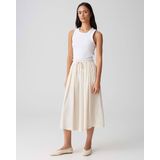 Opus - A-lijnrok - Beige - Katoen