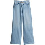 Wijde Lichtblauwe Jeans - Striklint - Katoen