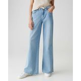 Opus - Miva Palazzo Paris - Jeans - Blauw - 99% Katoen, 1% Elastaan