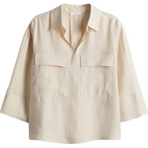Beige Blouse - 3/4 Mouwen