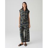 Opus - Jumpsuit - Olijfgroen - Mouwloos - Elastische Band