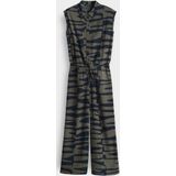 Opus - Jumpsuit - Olijfgroen - Mouwloos - Elastische Band