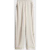 Opus - Wijde Broek - Lichtbeige - Elastische Tailleband