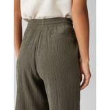 OPUS - Capri Broek - Olijfgroen - Wide Leg - High Waist - 7/8 Lengte