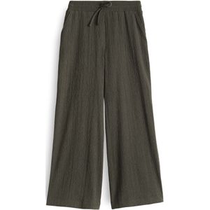 OPUS - Capri Broek - Olijfgroen - Wide Leg - High Waist - 7/8 Lengte