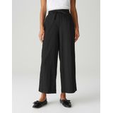 OPUS - Mileni - Broek - Zwart - Wide Leg, High Waist, 7/8 Lengte