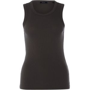 Opus - Geribd Topje - Donkerbruin - BCI Katoen