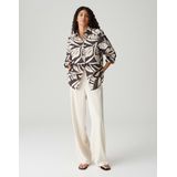 Opus - Fumine Tropical - Trui - Midnight Brown - 100% Katoen