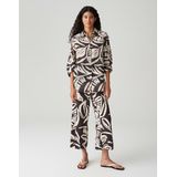 Opus - Fumine Tropical - Trui - Midnight Brown - 100% Katoen