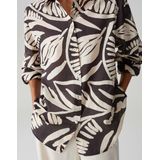 Opus - Fumine Tropical - Trui - Midnight Brown - 100% Katoen