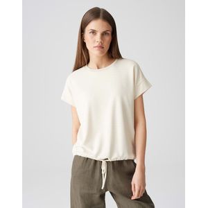 Opus - Solke - T-shirt - Ecru - 60% Viscose 35% Polyester 5% Elasthaan