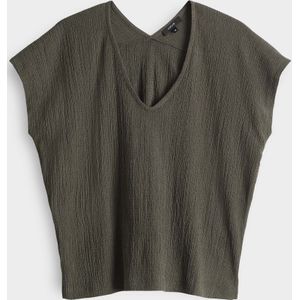 Opus - Sirukus T-shirt - Taupe - 90% Polyester 10% Elasthaan