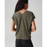 Opus - Sirukus T-shirt - Taupe - 90% Polyester 10% Elasthaan