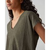 Opus - Sirukus T-shirt - Taupe - 90% Polyester 10% Elasthaan