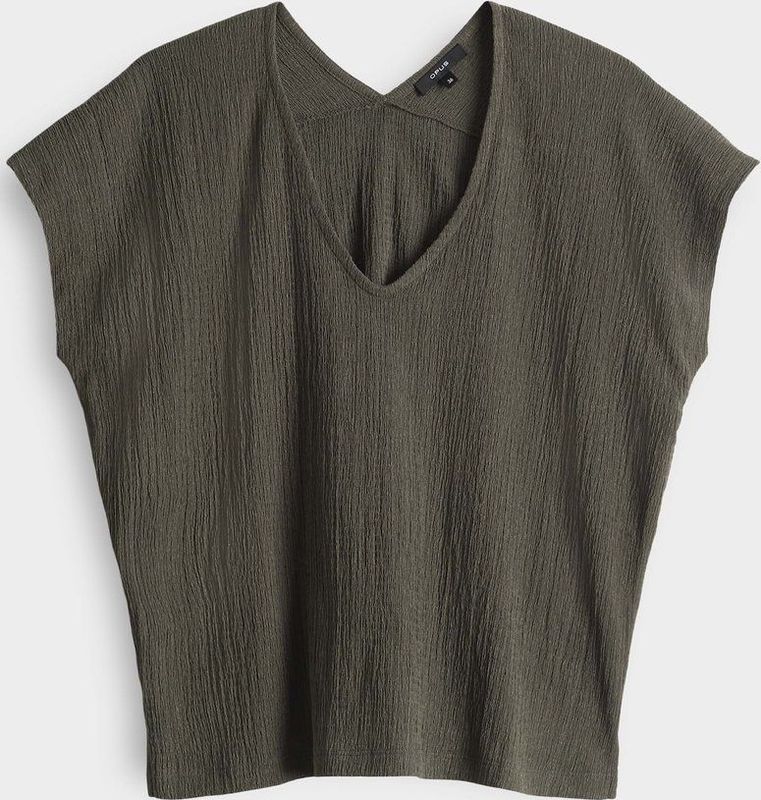 Opus - Sirukus T-shirt - Taupe - 90% Polyester 10% Elasthaan