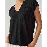 Opus - Damesblouse - Zwart - Polyester - Sirukus-structuur