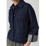Opus - Korte Jeansvest - Donkerblauw