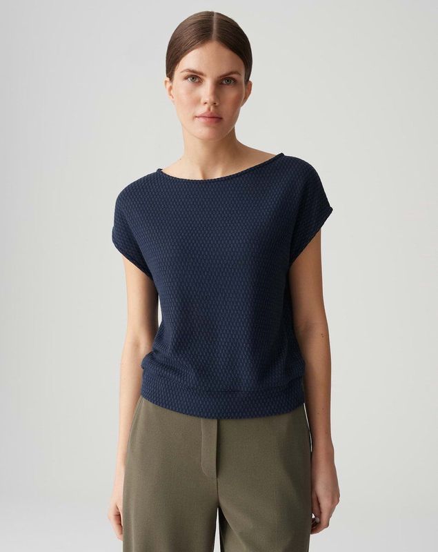 OPUS - Sumsala - T-shirt - Nachtblauw