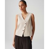 OPUS - Gilet Warfa - Beige - Damesgilet