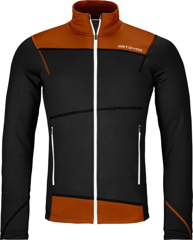 Ortovox - Fleece Light Jacket - Fleecevest - Zwart - 67% Polyester, 26% Wol, 7% Elastaan