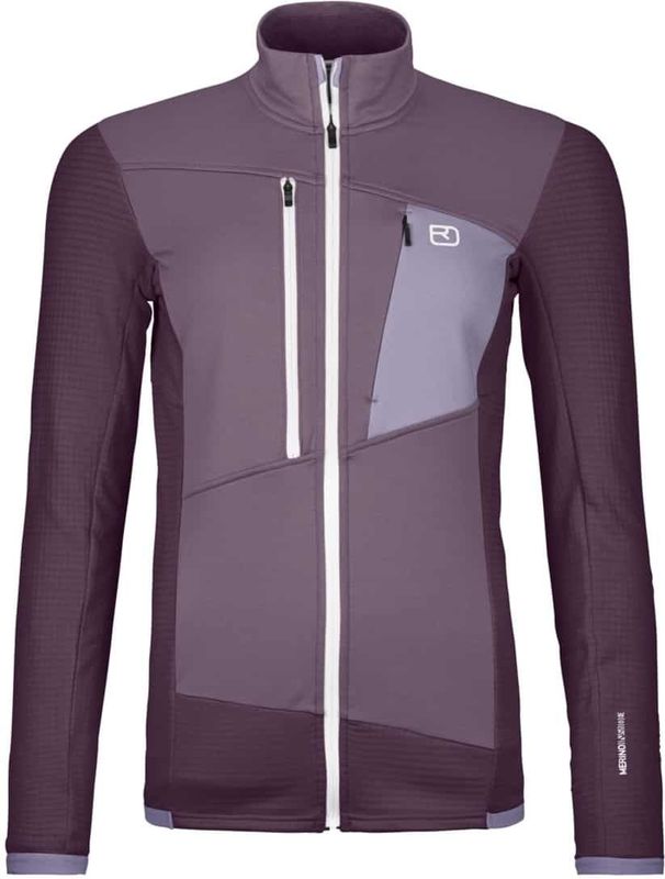 Ortovox - Fleece Grid Jacket - Dames Fleece - Rood