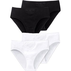 SCHIESSER Slip 'Essentials'  zwart / wit