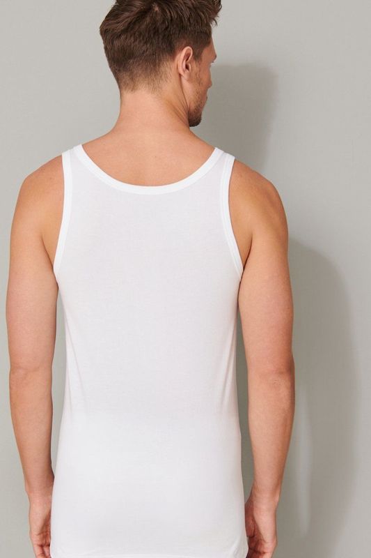 SCHIESSER - Onderhemd - Wit - 4 Pack - Jersey - Mouwloos