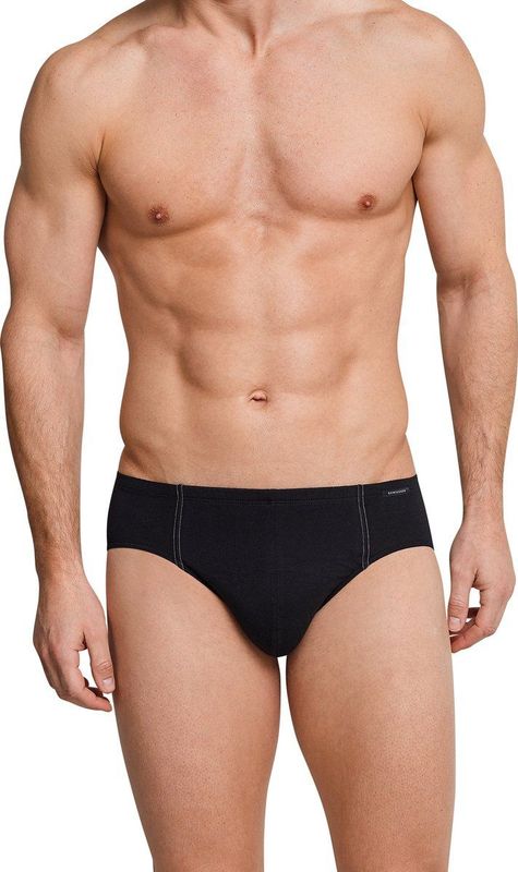 Schiesser - Essentials - Minislip - Zwart - Voordeelpack - 6 Stuks