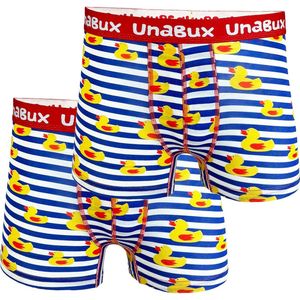 UnaBux - Boxerbrief - Zwart - Wit - Rabbit