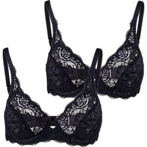 TRIUMPH - Amourette 300 - BH - Zwart - Full Cup - Minimizer - 2 Pack